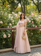 Lehenga Mart Designer Indian Wedding Lehenga Choli-Pink - Distacart