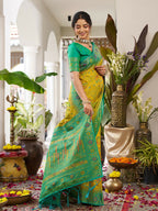 Shree Shyam Fashion Mustard Yellow Soft Silk Saree - Distacart