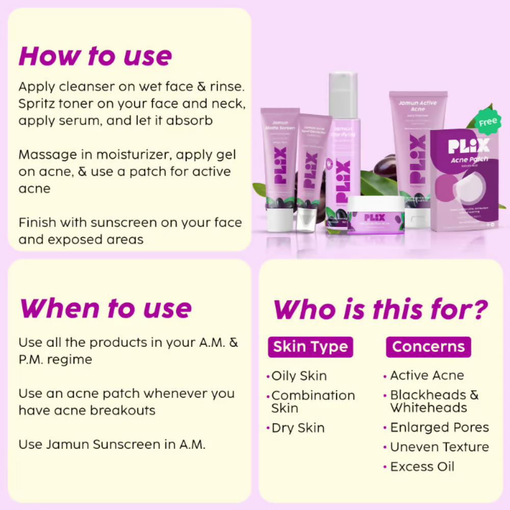 PLIX The Plant Fix Jamun Acne Kit