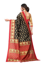 Vamika black Printed Art Silk Saree