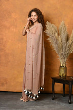 Very Much Indian Pure Mul Cotton Handloom Saree - Khakhi - Distacart