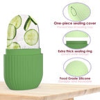 Episkey Ice Roller For Face Eyes and Neck To Brighten Skin & Enhance Your Natural Glow & De-Puff The Eye Area (Reusable) - Fev Green
