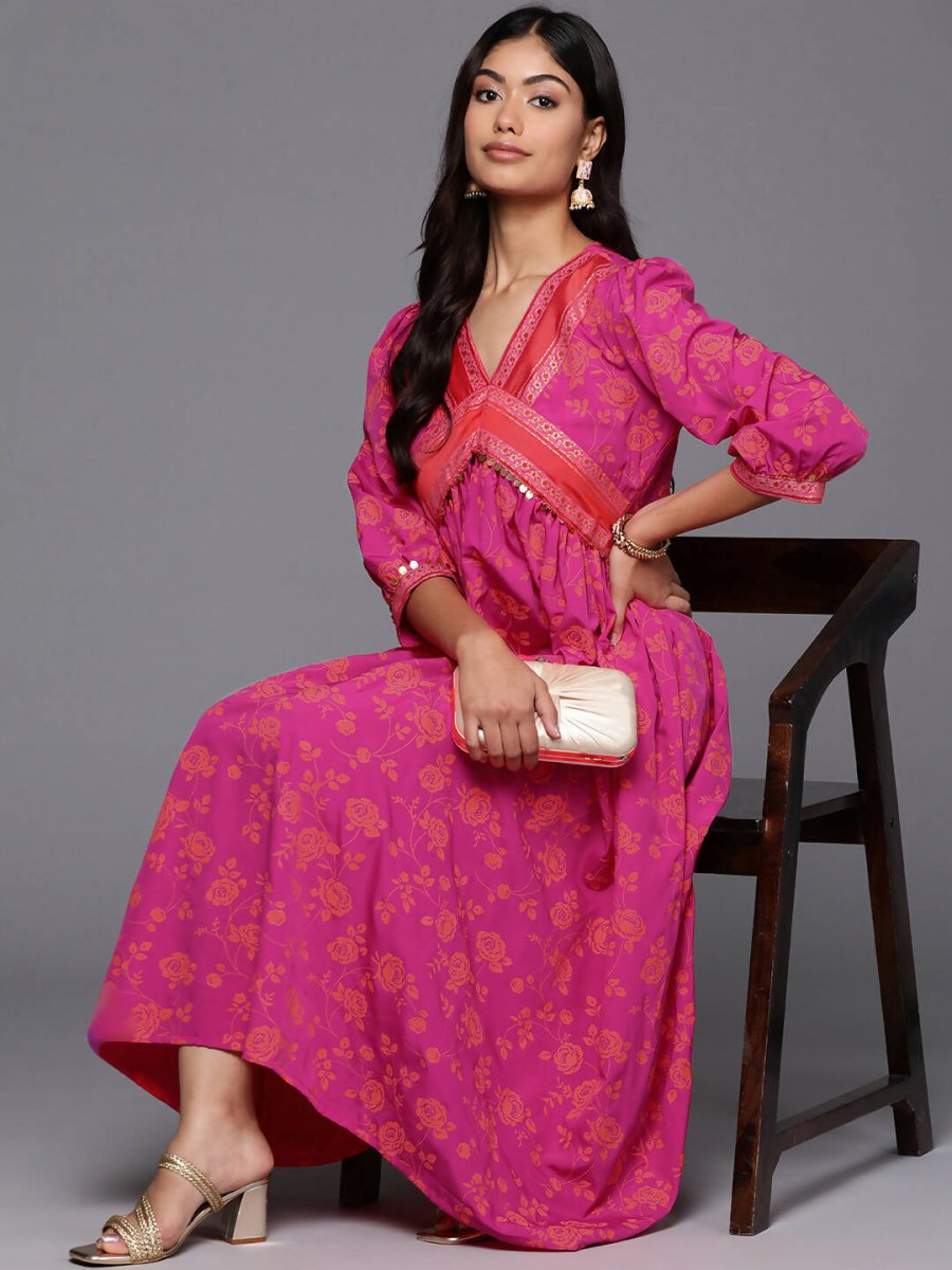 Ahalyaa Women's Traditional wear Lehnga Choli - Pink