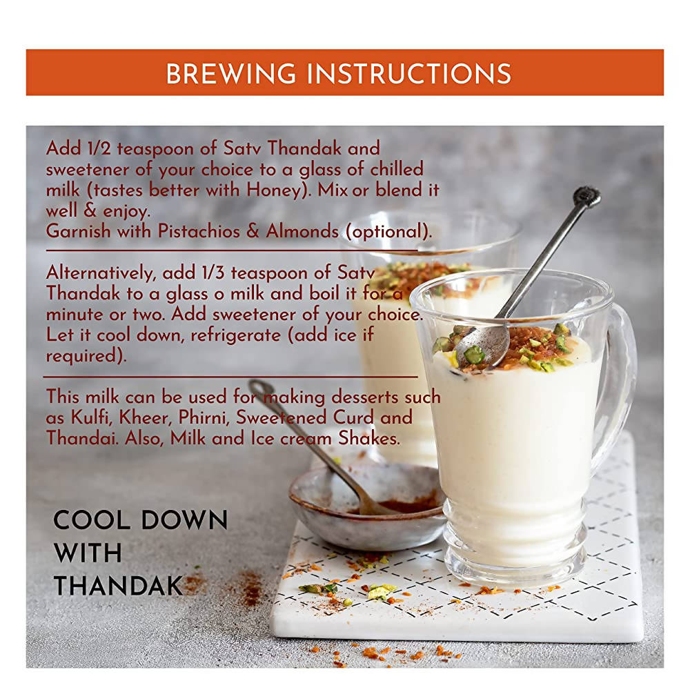 Satv Thandak Herbal Milk Mix - Distacart