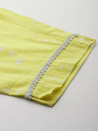 Ahalyaa Women's Traditional wear Kurta Set - Yellow