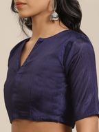 Saree Mall Pink & Blue Dyed Saree - Distacart
