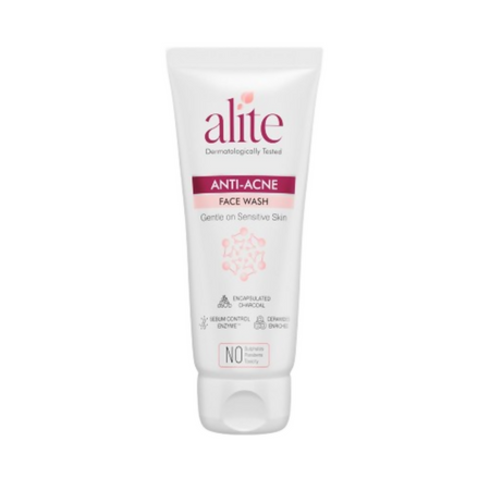 Alite Anti-Acne 5-in-1 Face Wash - Encapsulated Charcoal, Sebum Control Enzyme & Ceramides