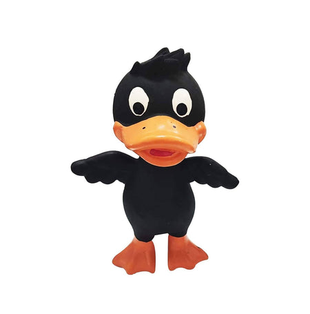 Goofy Tails Latex Dog Toys Duck - Black