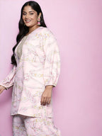 Ahalyaa Women's Traditional wear Tunic - Pink