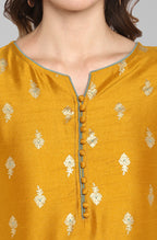 Janasya Light Green Poly Silk Gold Print Anarkali Ethnic Dress - Distacart