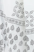 Janasya Women's Black Cotton Block Print Kurta With Palazzo And Dupatta - Distacart