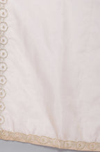 Janasya Women's Light Brown Poly Chanderi Floral Print Kurta With Pant And Dupatta - Distacart