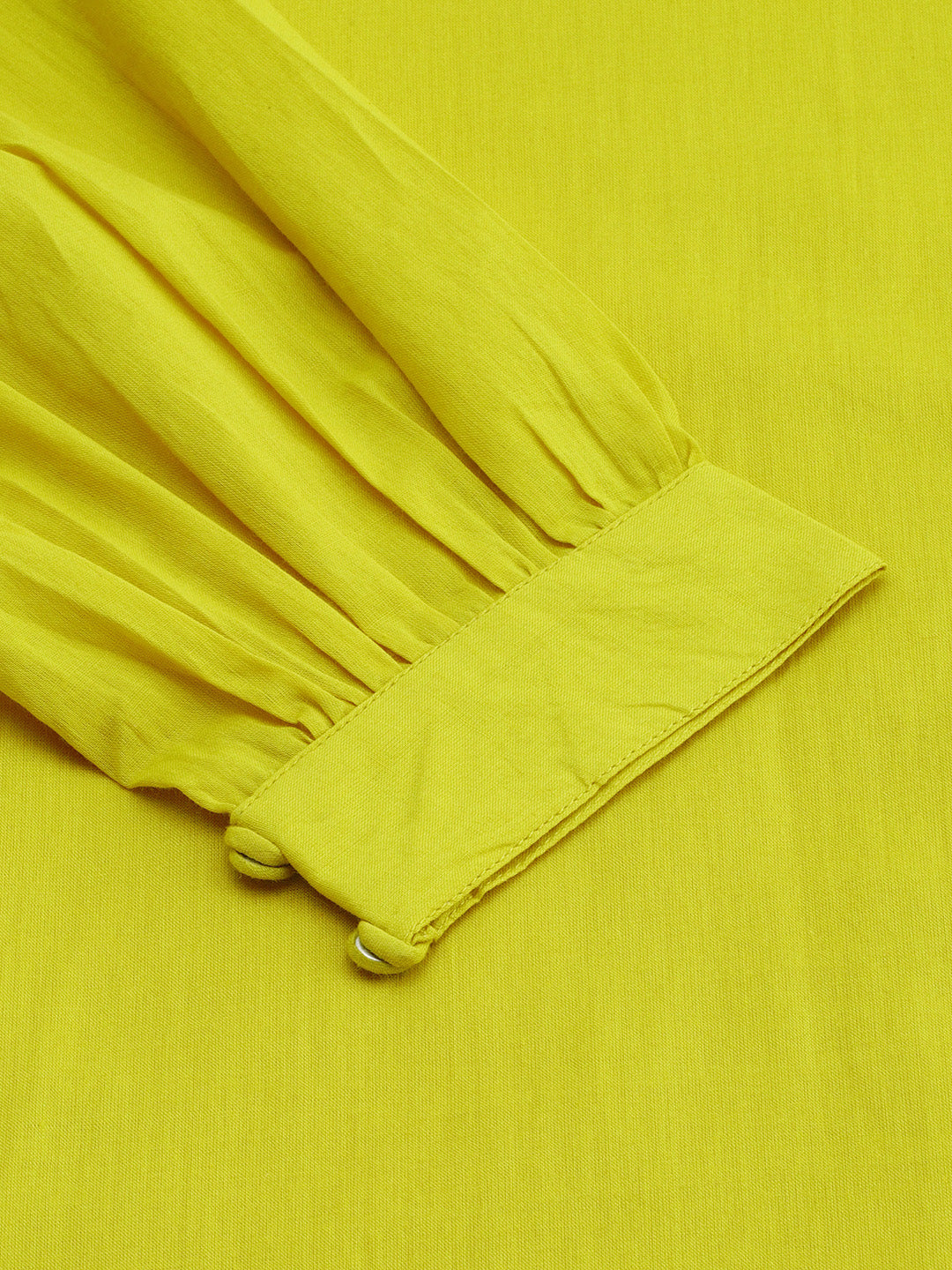 Janasya Women's Mustard Cotton Solid Drop-Waist Western Dress - Distacart