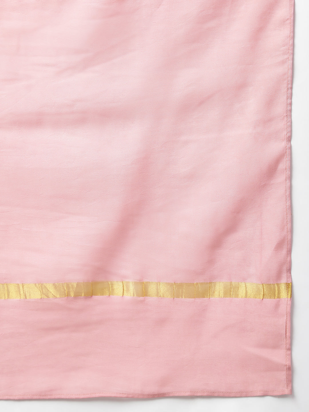 Janasya Women's Pink Poly Silk Gold Print Lehenga Choli With Dupatta - Distacart