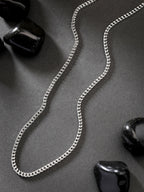 NVR Men's Silver-Plated Stainless Steel Chain