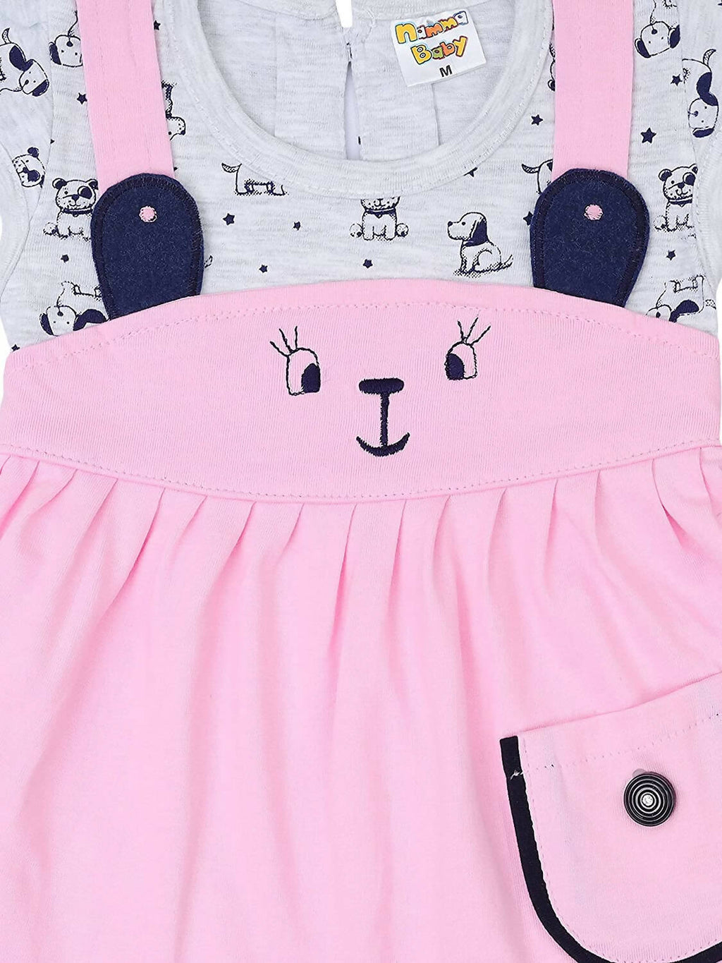 NammaBaby Baby Girl's A-Line Mini Frock Dress - Pink