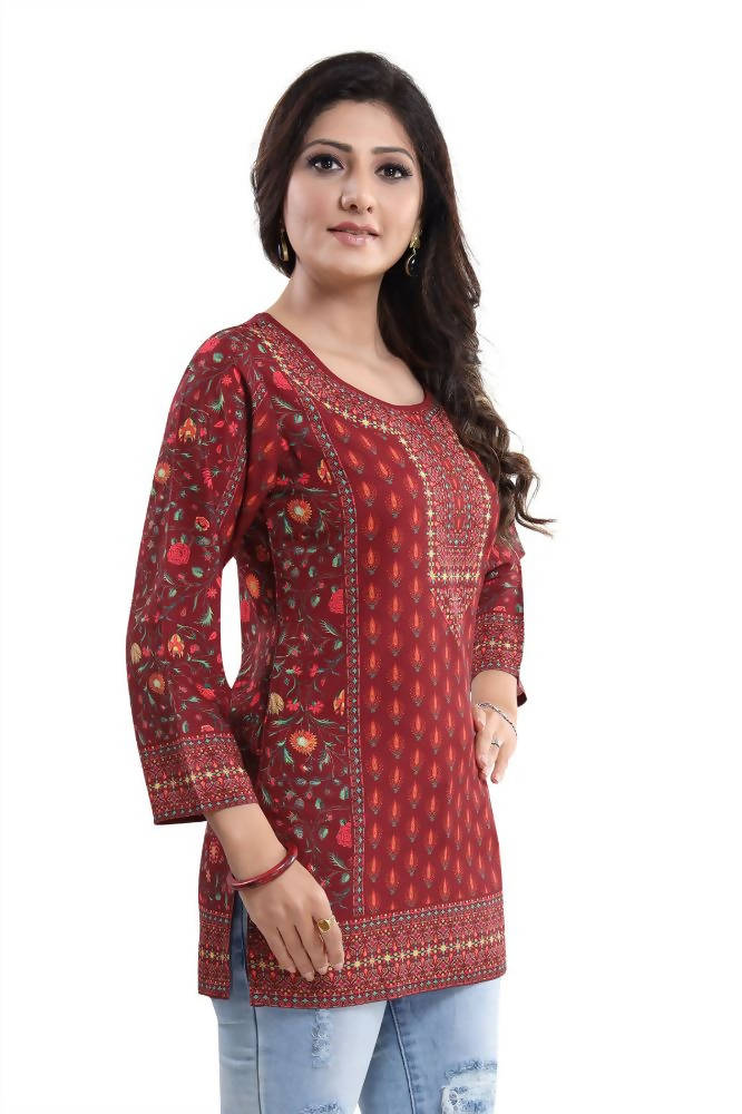 Snehal Creations Style Galore Summer Cool Printed Short Kurti Tunic