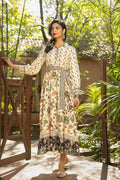 Juniper Women Ivory Rayon Printed Tiered Dress - Distacart