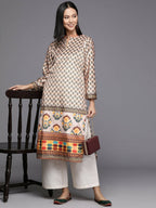 Ahalyaa Women's Traditional wear Kurta - Nude