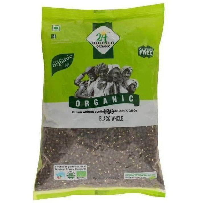 24 Mantra Organic Black Urad, Whole