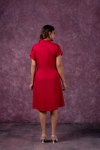 Juniper Scarlet Knot Shirt Dress - Distacart