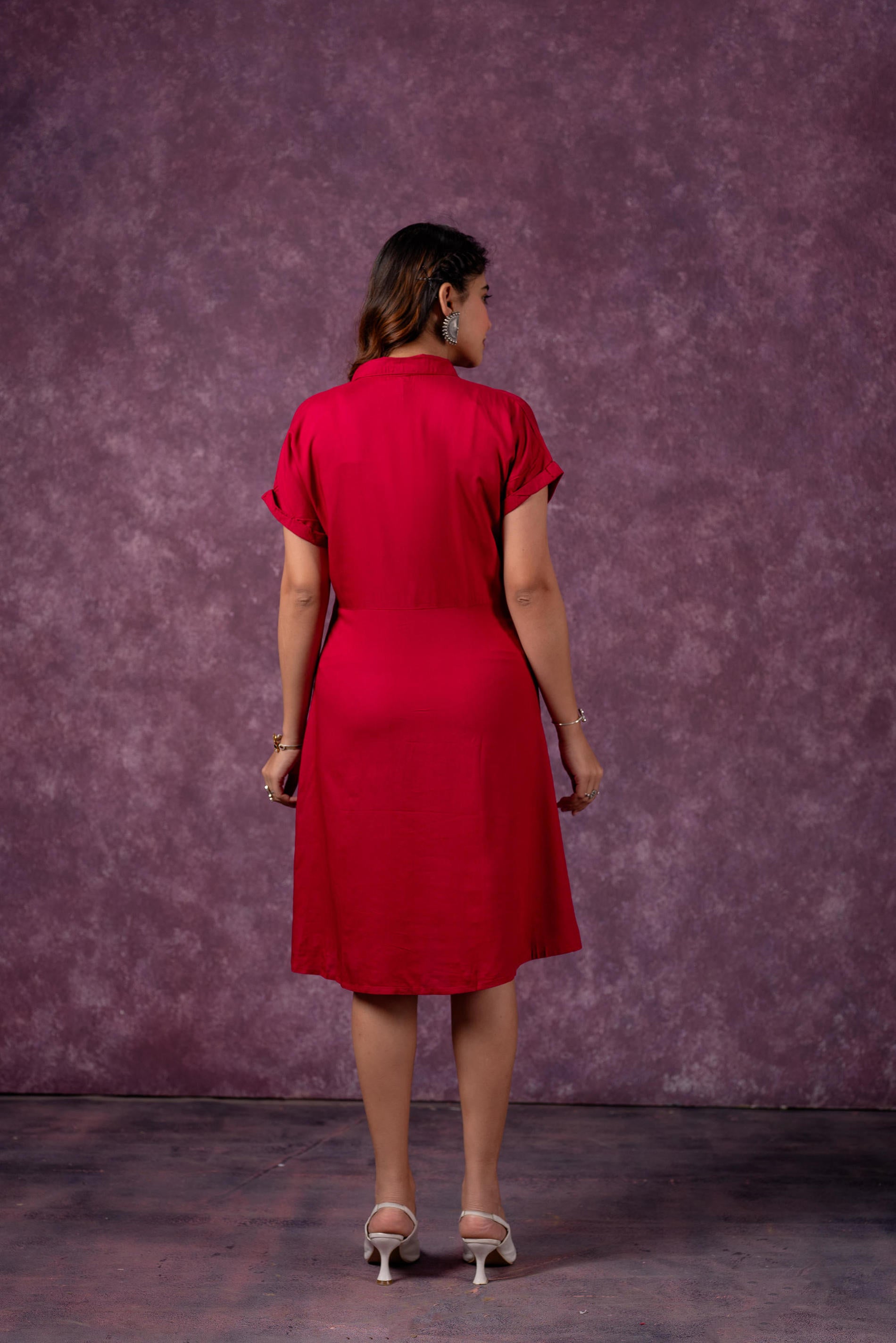 Juniper Scarlet Knot Shirt Dress - Distacart