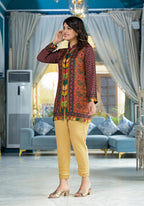 Juniper Multi Ethnic Motif Printed Viscose Tunic For Women - Distacart