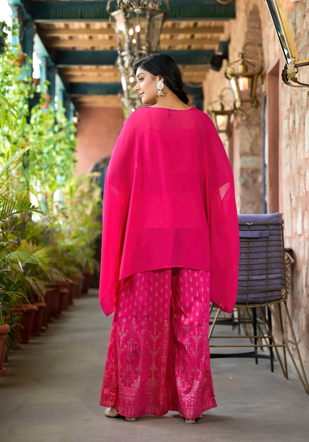 Juniper Women's Pink Polyester Printed Set