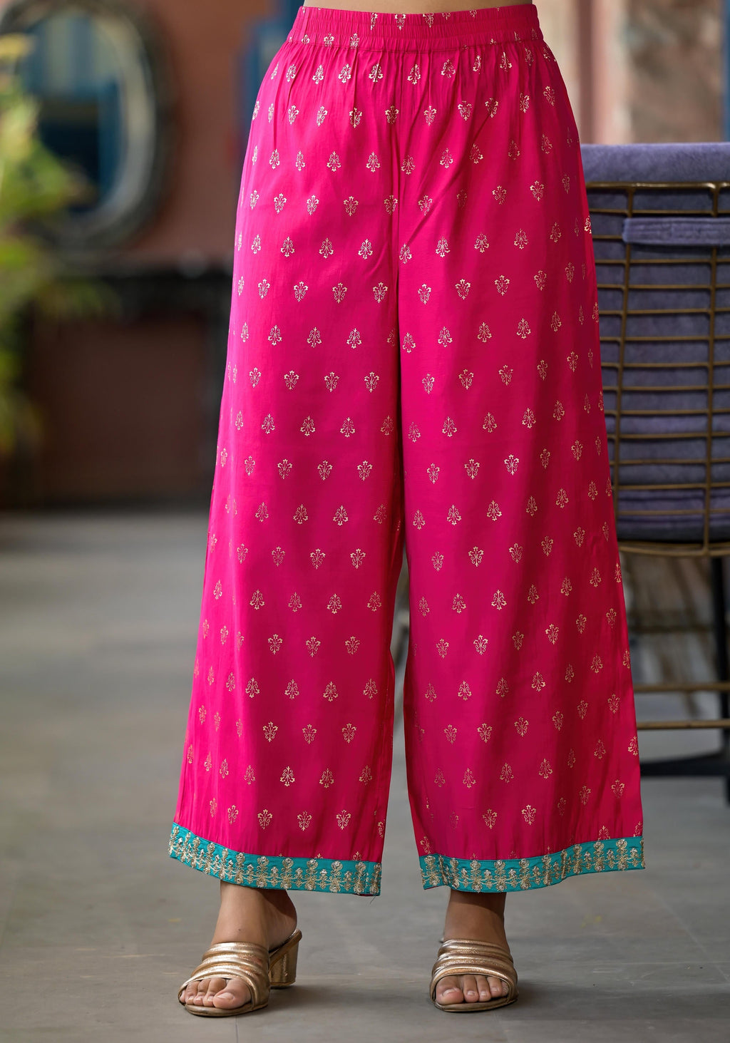 Juniper Women's Pink Polyester Printed Set
