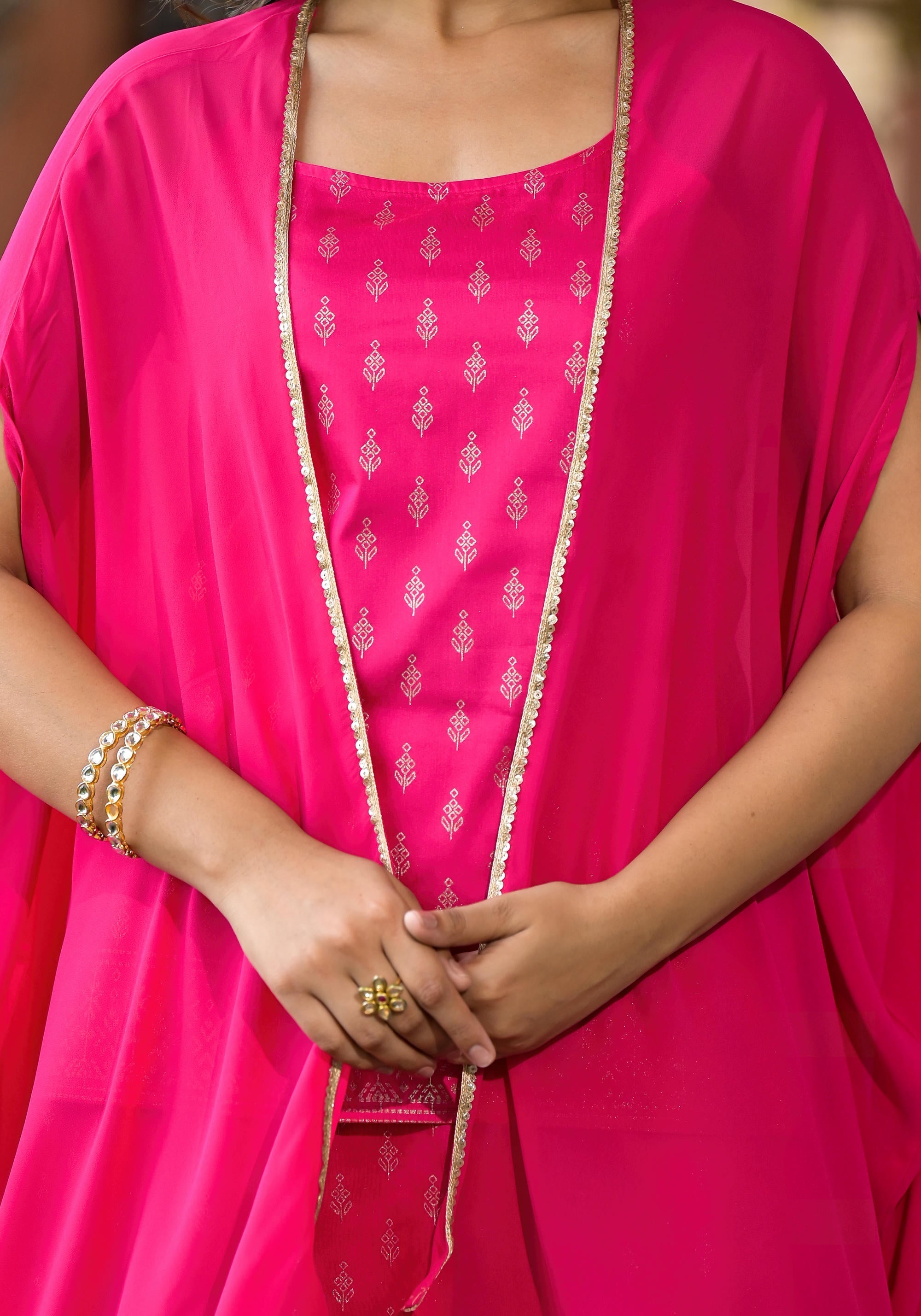 Juniper Women's Pink Polyester Printed Set