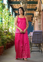 Juniper Women's Pink Polyester Printed Set