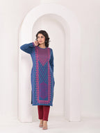 Juniper Neerja Indigo Heritage Kurta - Distacart