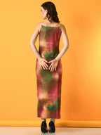 Myshka Women's Multi Printed Party Dress - Distacart