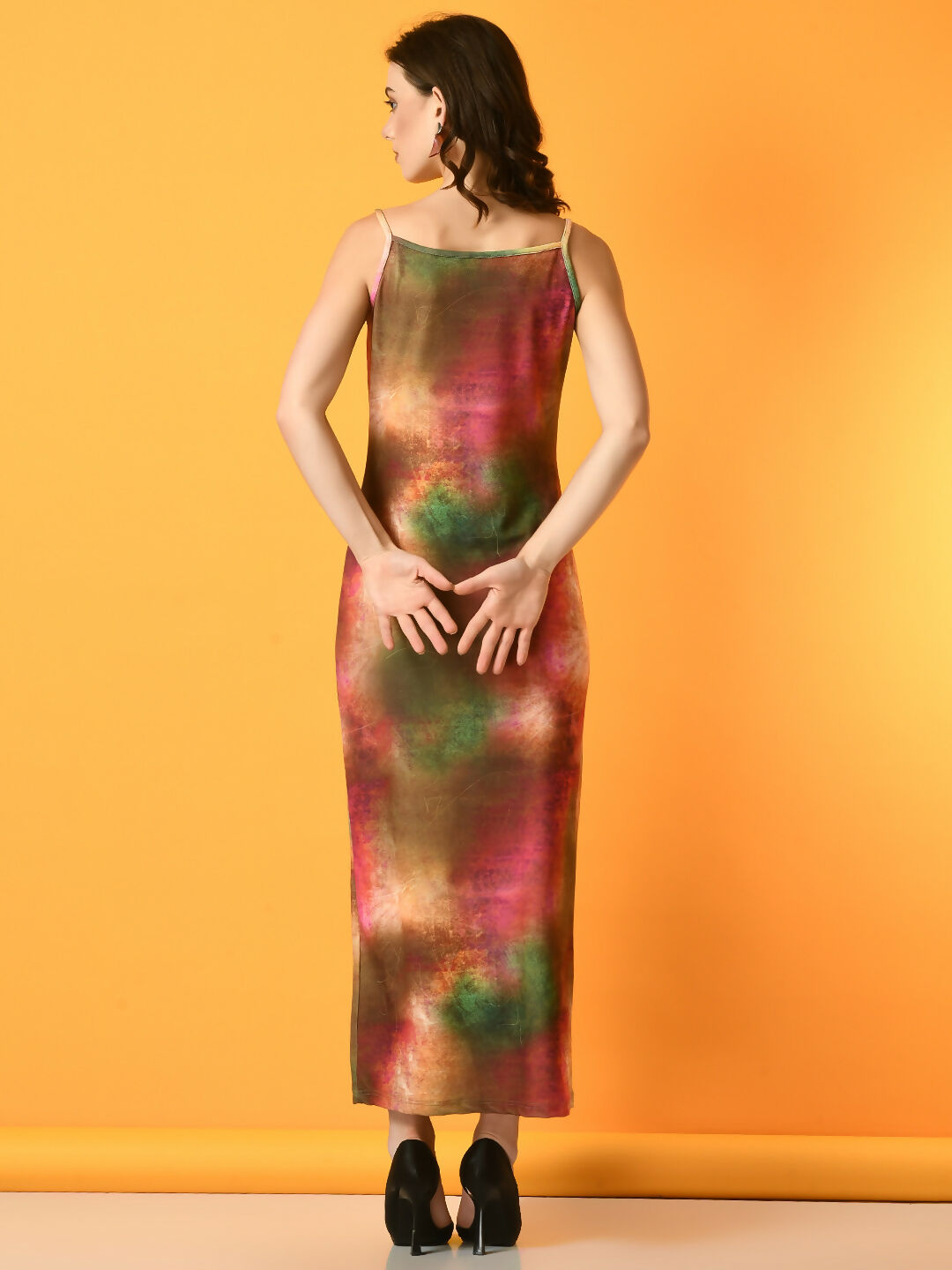 Myshka Women's Multi Printed Party Dress - Distacart