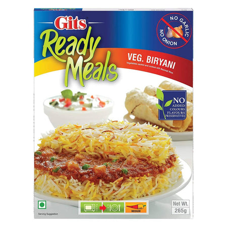 Gits Ready Meals Veg Biryani (No Onion And Garlic)