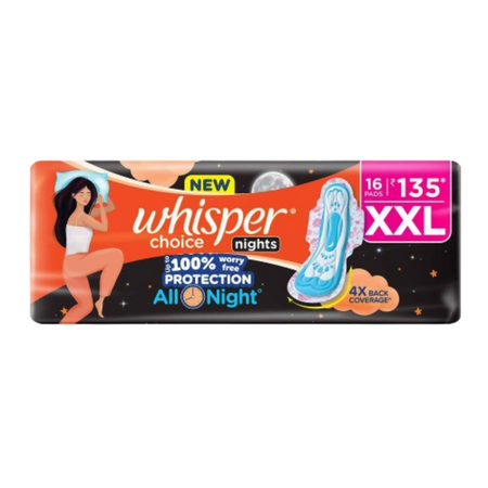 Whisper Ultra Overnight Sanitary Pad - XXL Plus