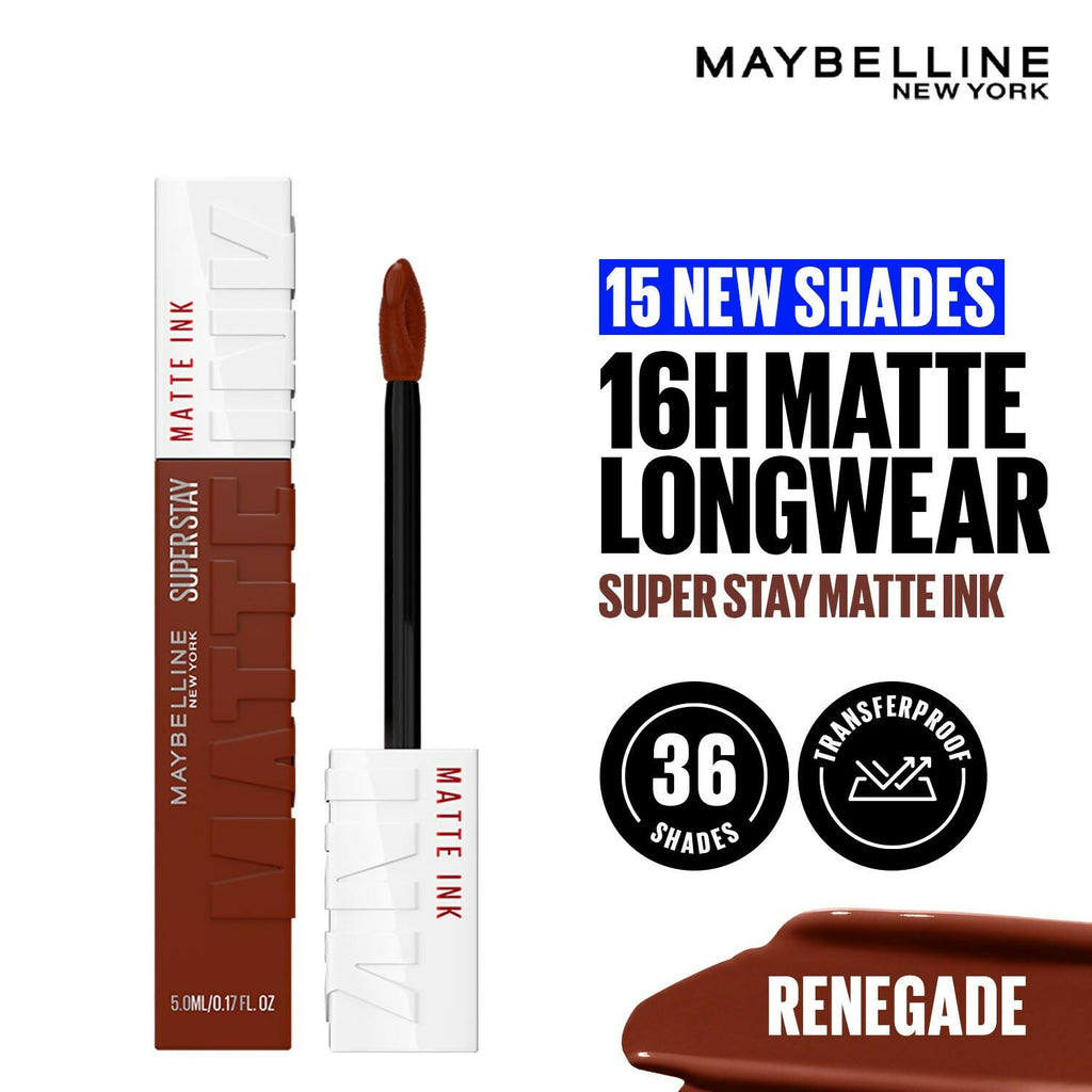 Maybelline New York Super Stay Matte Ink Liquid Lipstick - Renegade