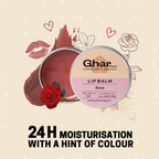 Ghar Soaps Rose Lip Balm For Dry Damaged & Chapped Lips