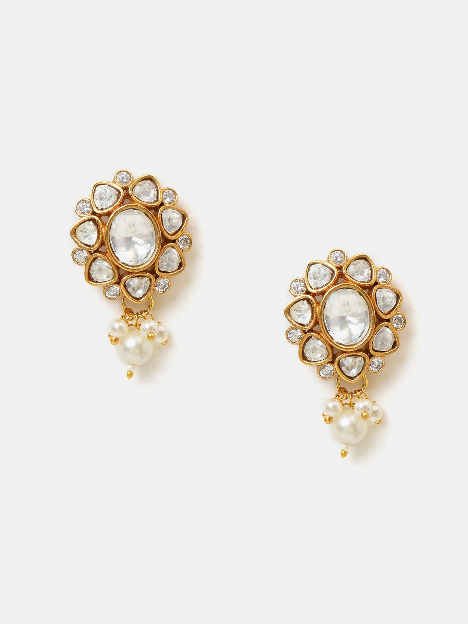 Ruby Raang Ivory Studs Earring - Distacart