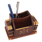 Nizalia Wooden Coaster And Pen Holder