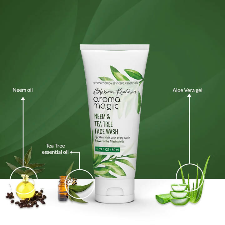 Blossom Kochhar Aroma Magic Neem & Tea Tree Face Wash - Distacart