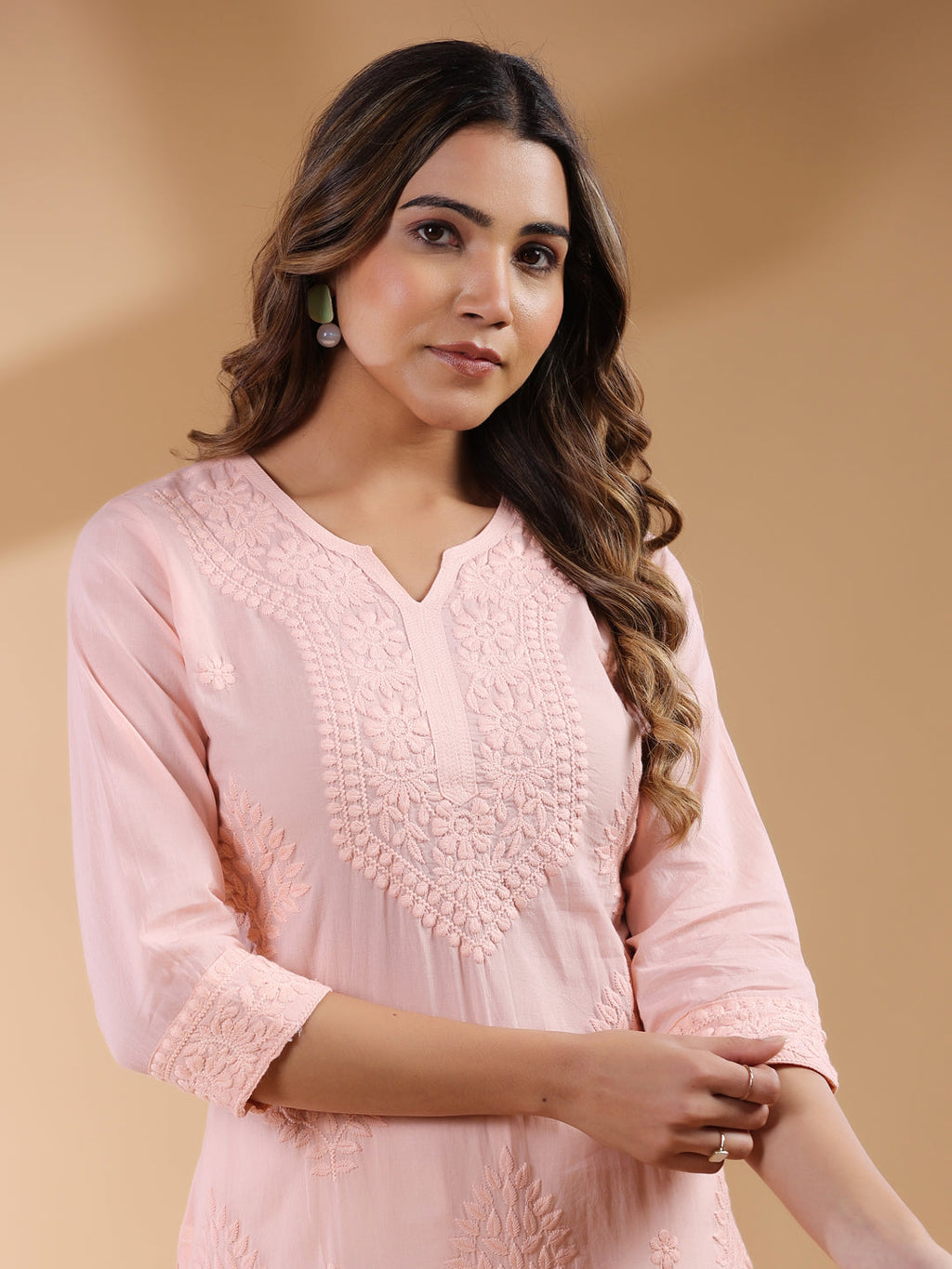 Janasya Bright Cotton Ombre Straight Kurta - Distacart