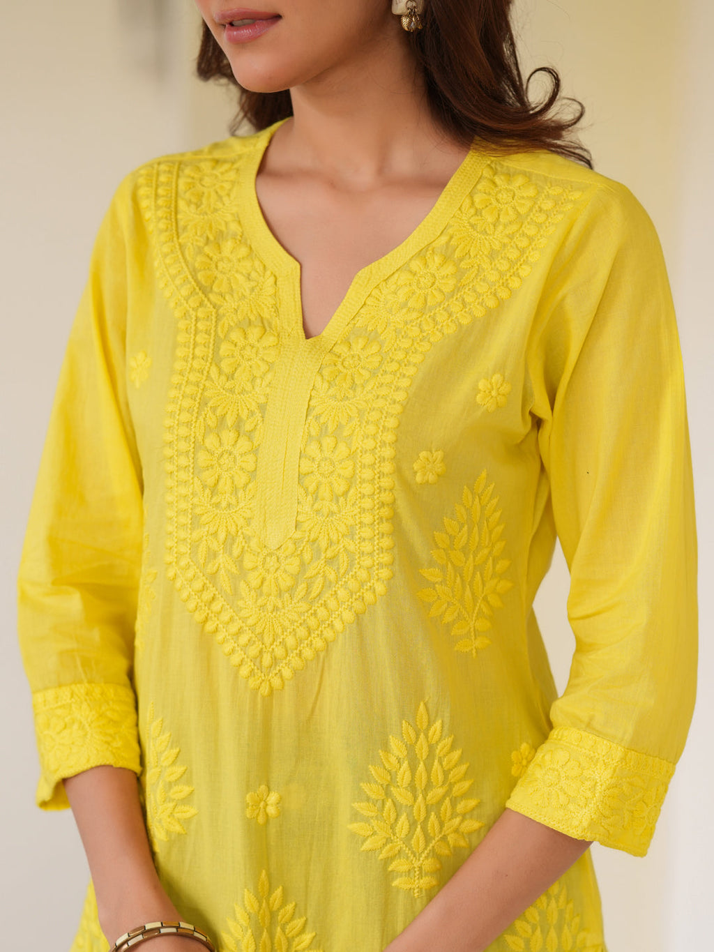 Janasya Bright Cotton Ombre Straight Kurta - Distacart
