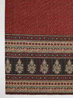 Janasya Black Cambric Ethnic Motifs Set