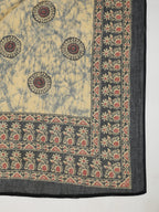 Janasya Straight Cambric Black Batik V-Neck Set