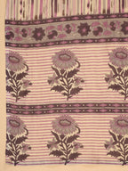Janasya Regular Cotton Cream Floral Notch Neck Kurta,Bottom & Dupatta