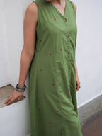 Janasya Light Cotton Solid A-Line Kurta Set - Distacart