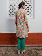 Janasya From Style Master Cotton Floral A-Line Tunic - Distacart