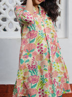 Janasya From Style Master Cotton Floral A-Line Tunic - Distacart