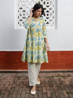 Janasya From Style Master Cotton Floral Regular Tunic - Distacart